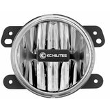 KC HiLiTES 1497 KC G4 Gravity LED 4in SAE ECE Fog 1-Light 2010-2018 Jeep Wrangler JK