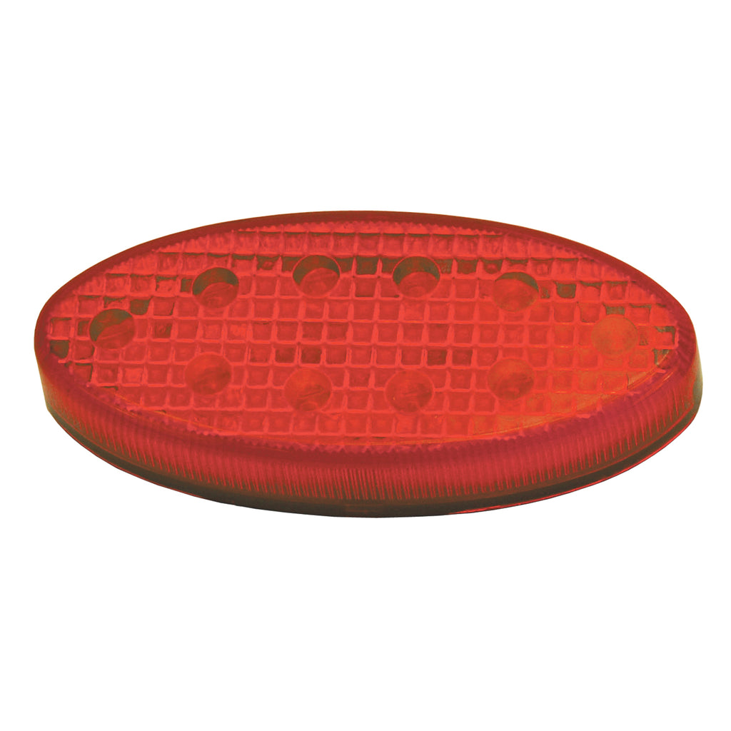 10-Diode-Led-Oval-Light-Red,-Pair