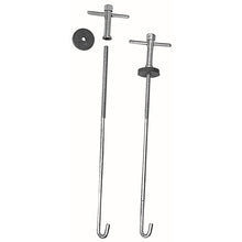 Load image into Gallery viewer, 10-In.-J-Hook-Hold-Down-Bars-(1Pr)-Chrome