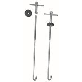 Trans-Dapt 9258 10 in. J-Hook Hold-Down Bars (1Pr)-CHROME