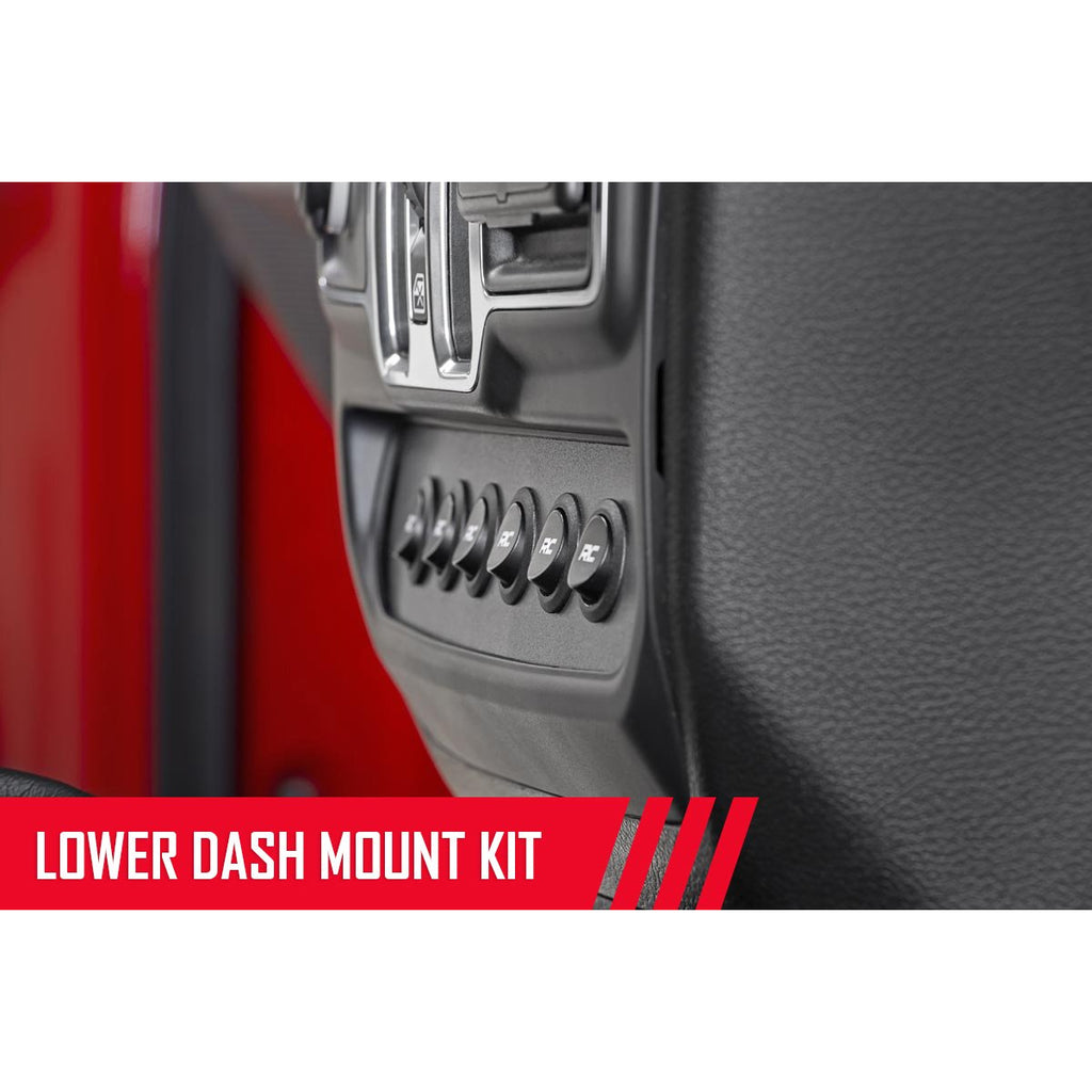 ~(10-Lbs.-14X10x7)~-Mlc-6-Multiple-Light-Controller-Lower-Dash-Mount-Kit-(18-20-Wrangler-Jl-2020-Gladiator-Jt)