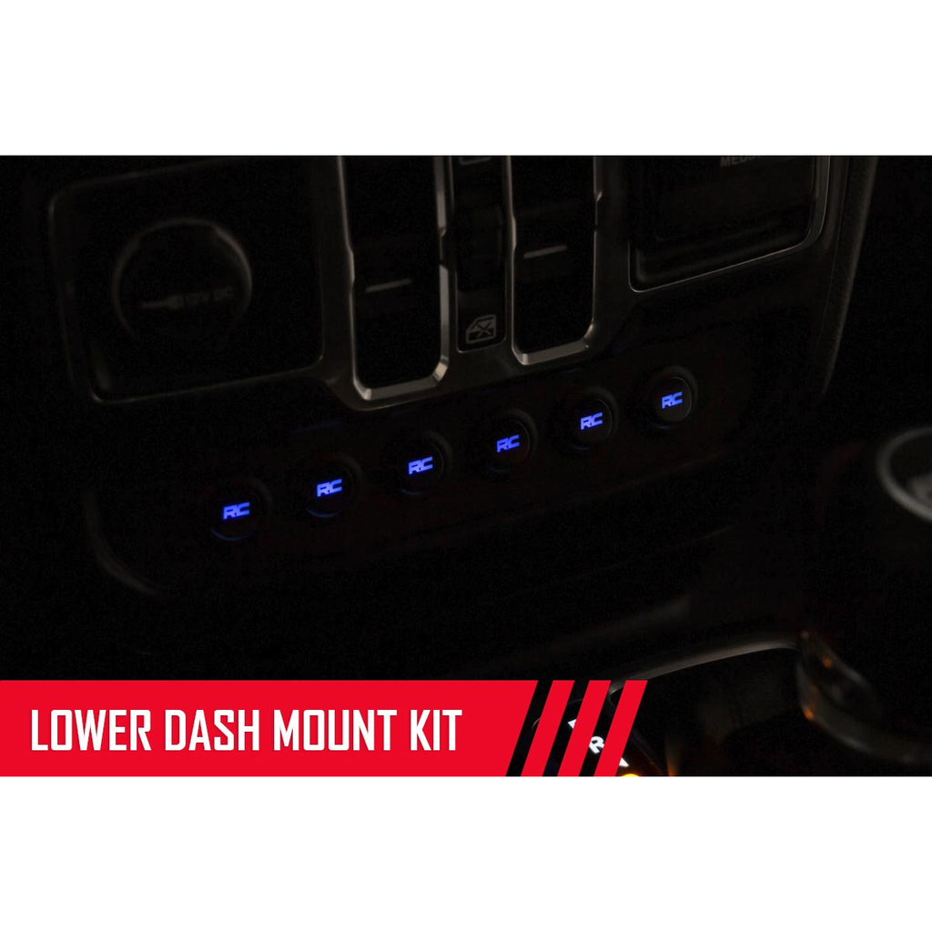 ~(10-Lbs.-14X10x7)~-Mlc-6-Multiple-Light-Controller-Lower-Dash-Mount-Kit-(18-20-Wrangler-Jl-2020-Gladiator-Jt)