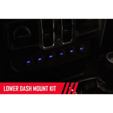 Load image into Gallery viewer, ~(10-Lbs.-14X10x7)~-Mlc-6-Multiple-Light-Controller-Lower-Dash-Mount-Kit-(18-20-Wrangler-Jl-2020-Gladiator-Jt)