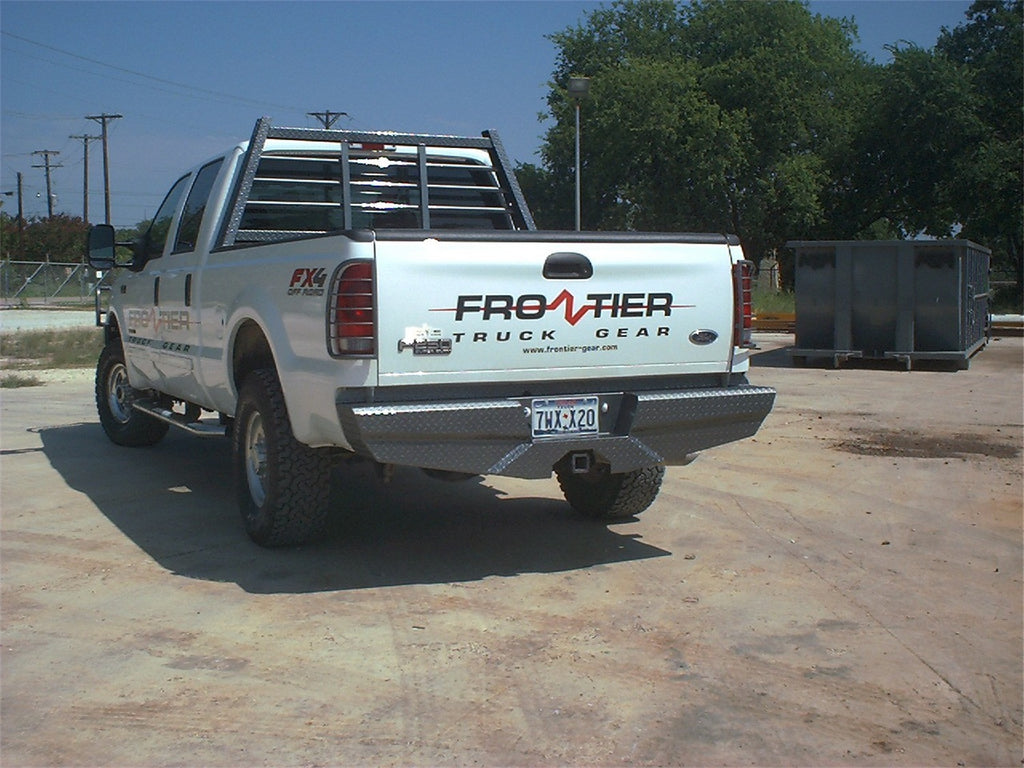 Frontier Truck Gear 100-10-8008 Diamond Rear Bumper for Select Ford F-250 Super Duty, Ford F-350 Super Duty