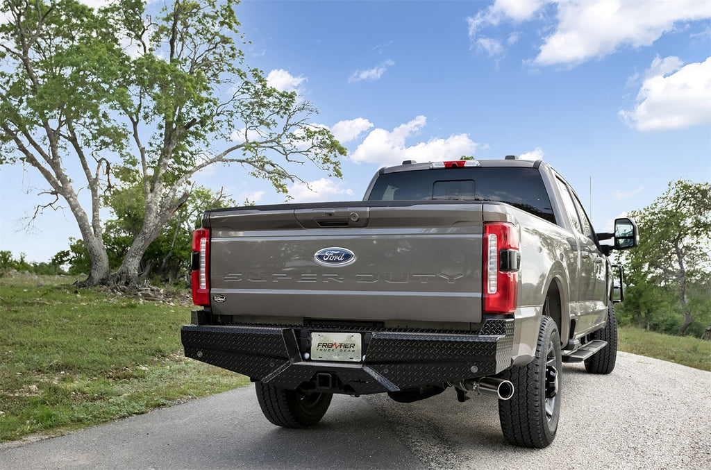 Frontier Truck Gear 100-11-7008 Diamond Rear Bumper for Select Ford F-250 Super Duty, Ford F-350 Super Duty