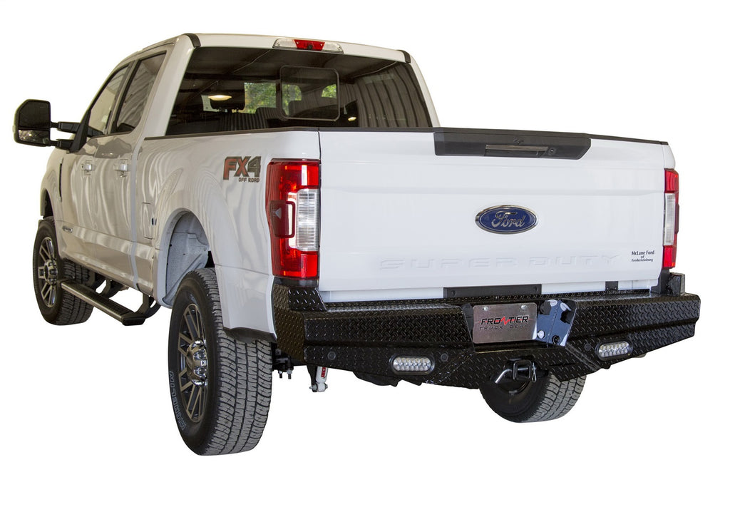 Frontier Truck Gear 100-11-7009 Diamond Rear Bumper for Select Ford F-250 Super Duty, Ford F-350 Super Duty