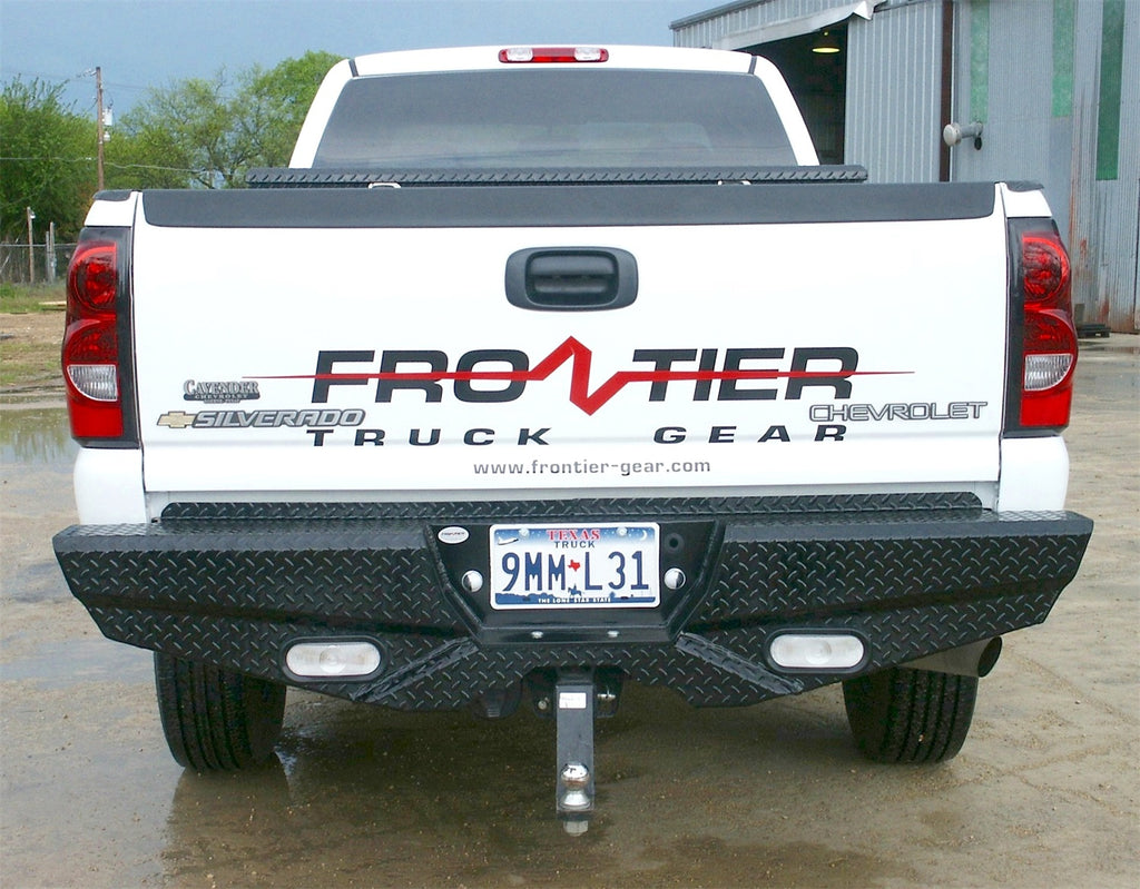 Frontier Truck Gear 100-20-1007 Diamond Rear Bumper for Select Chevrolet Silverado HD, Chevrolet Silverado HD Classic, Chevrolet Silverado 3500, Chevrolet Silverado Classic, GMC Sierra HD, GMC Sierra