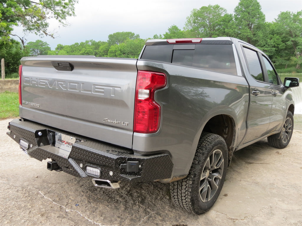 Frontier Truck Gear 100-21-9013 Diamond Rear Bumper for Select Chevrolet Silverado 1500, GMC Sierra