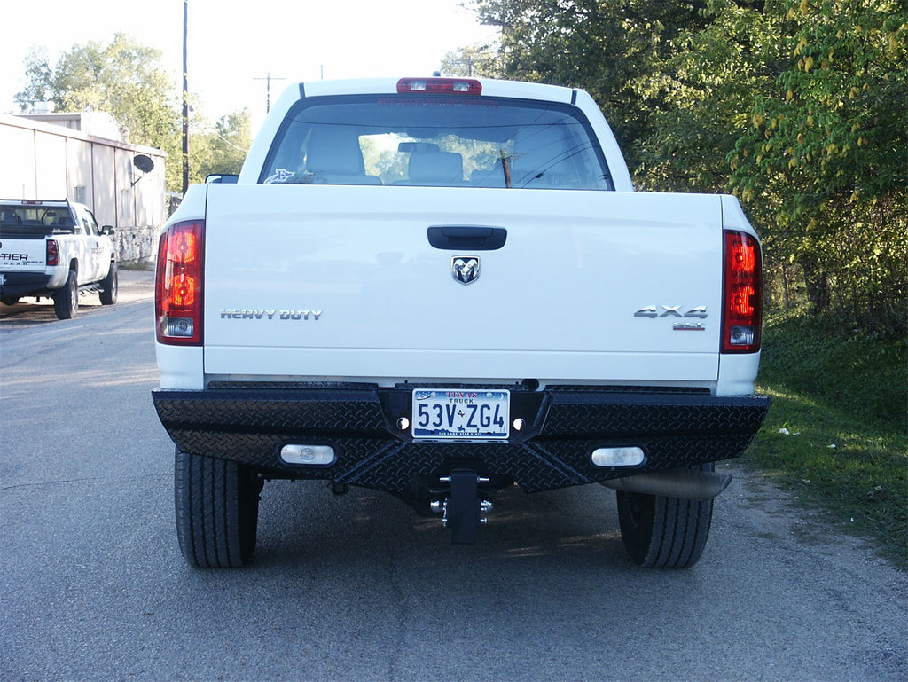 Frontier Truck Gear 100-49-8004 Diamond Rear Bumper for Select Dodge Ram 1500, Dodge Ram 2500, Dodge Ram