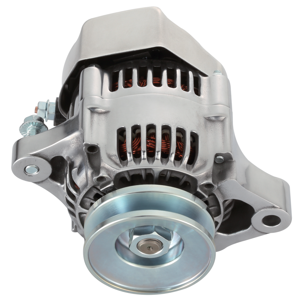 100-New,-Polished,-1-Wire-Mini-Alternator,-Gm-50-Amp.