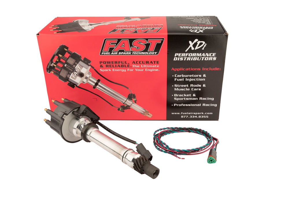 FAST 1000-1511 XDi Sportsman Small Cap Distributor for Small and Big Block Chevrolet for Select Avanti II, Bizzarrini GT America, Buick Century, Buick Commercial Chassis, Buick Regal, Buick Roadmaster, Buick Skylark, Cadillac Brougham, Cadillac Commercial