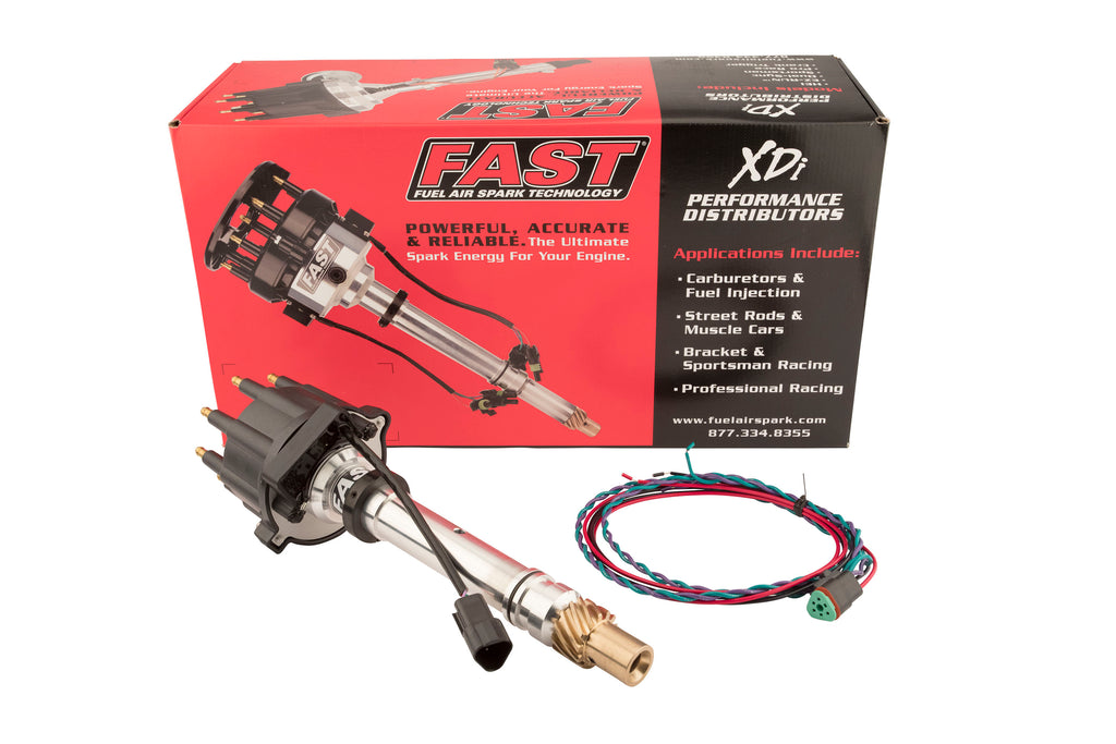 FAST 1000-1511B XDi Sportsman Small Cap Distributor for Small and Big Block Chevrolet for Select Avanti II, Bizzarrini GT America, Buick Century, Buick Commercial Chassis, Buick Regal, Buick Roadmaster, Buick Skylark, Cadillac Brougham, Cadillac