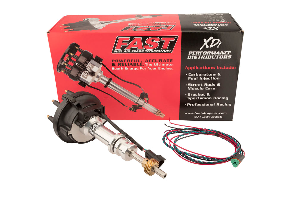 FAST 1000-1610B XDi Sportsman Large Cap Distributor for Small Block Ford w/ Bronze Gear for Select Ford B-100, Ford B-150, Ford B-200, Ford B-200 Panel, Ford Bronco, Ford Cougar, Ford Country Squire, Ford E-100 Econoline, Ford E-100 Econoline Club Wagon,