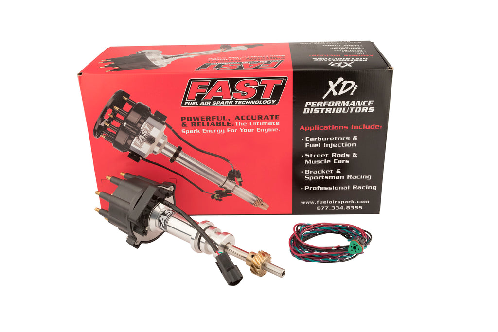 FAST 1000-1611B XDi Sportsman Small Cap Distributor for Small Block Ford w/ Bronze Gear for Select Ford B-100, Ford B-150, Ford B-200, Ford B-200 Panel, Ford Bronco, Ford Cougar, Ford Country Squire, Ford E-100 Econoline, Ford E-100 Econoline Club Wagon,
