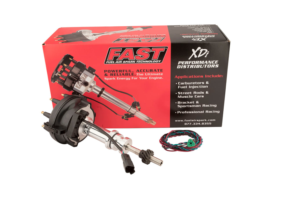 FAST 1000-1612 XDi Sportsman Large Cap Distributor for Ford 351 Windsor for Select Bricklin SV-1, DeTomaso Pantera, Ford Bronco, Ford Country Sedan, Ford Country Squire, Ford Custom, Ford Custom 500, Ford E-100 Econoline, Ford E-100 Econoline Club Wagon,