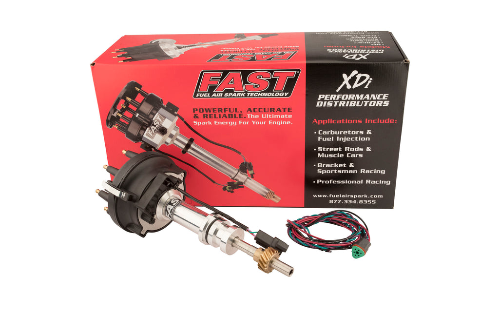 FAST 1000-1612EFI XDi Race EFI Distributor for Ford 351 Windsor w/ Large Cap for Select Bricklin SV-1, DeTomaso Pantera, Ford Bronco, Ford Country Sedan, Ford Country Squire, Ford Custom, Ford Custom 500, Ford E-100 Econoline, Ford E-100 Econoline Club