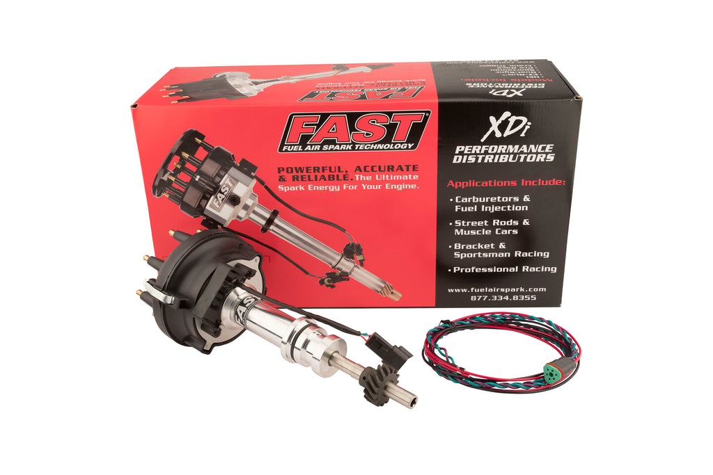 FAST 1000-1614 XDi Sportsman Large Cap Distributor for Ford 351C, 429, 460 for Select DeTomaso Pantera, Ford Country Sedan, Ford Country Squire, Ford Custom, Ford Custom 500, Ford E-100 Econoline, Ford E-250 Econoline, Ford E-250 Econoline Club Wagon,