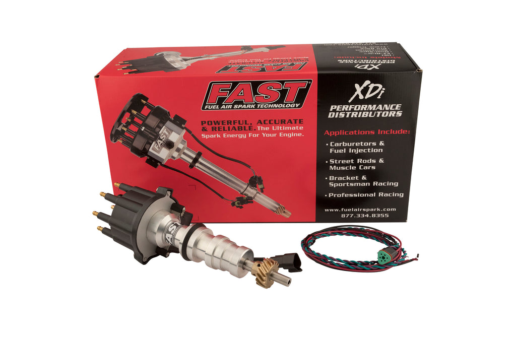 FAST 1000-1617B XDi Sportsman Small Cap Distributor for Ford FE w/ Bronze Gear for Select AC Shelby Cobra, Edsel Bermuda, Edsel Citation, Edsel Corsair, Edsel Pacer, Edsel Ranger, Edsel Roundup, Edsel Villager, Ford 300, Ford Club, Ford Country Sedan,