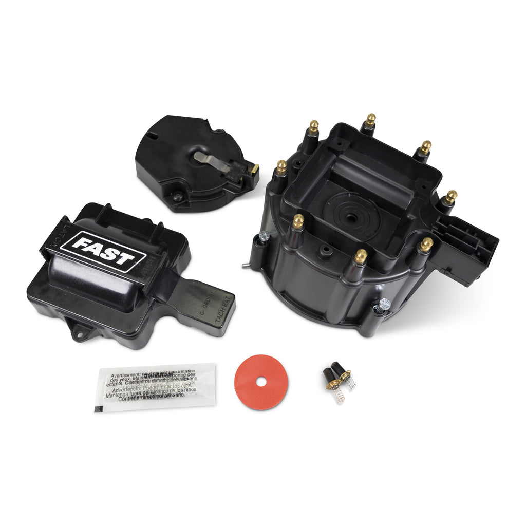 FAST 1000-2506 HEI Cap, Coil and Cover Kit for Select Avanti II, Buick Apollo, Buick Century, Buick Electra, Buick Estate Wagon, Buick LeSabre, Buick Regal, Buick Riviera, Buick Skylark, Cadillac Calais, Cadillac Commercial Chassis, Cadillac DeVille,