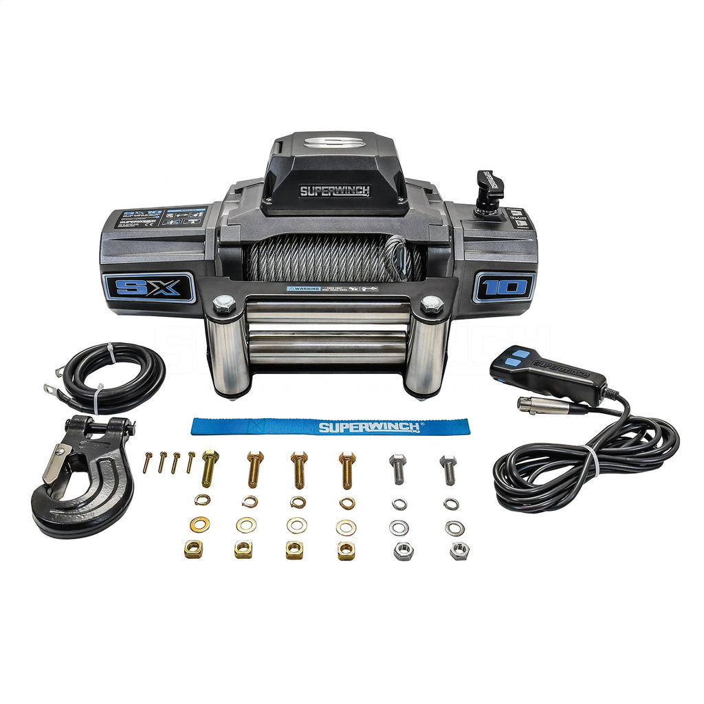 10000-Lbs-12V-Dc-38In-X-85Ft-Wire-Rope-Sx-10000-Winch