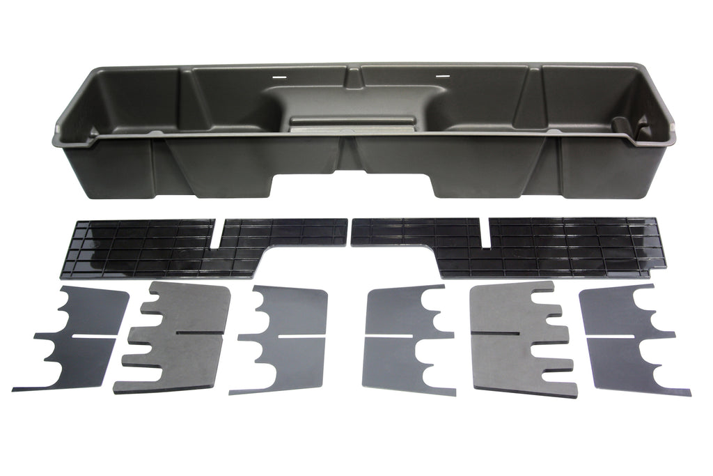 DU-HA 10001 DÜHA 10001 Underseat Storage / Gun Case - Dark Gray for Select Chevrolet Silverado 1500, Chevrolet Silverado 2500, Chevrolet Silverado HD, Chevrolet Silverado HD Classic, Chevrolet Silverado 3500, Chevrolet Silverado Classic, Chevrolet