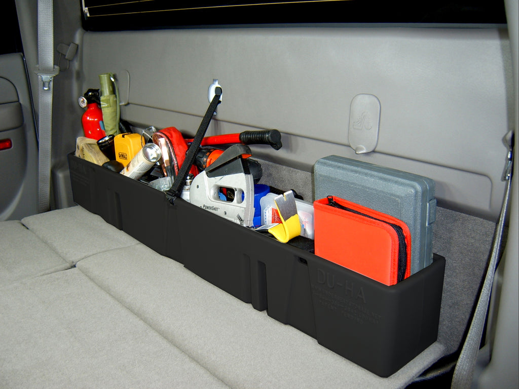 DU-HA 10013 DÜHA 10013 Behind-the-Seat Storage / Gun Case - Black for Select Chevrolet Silverado HD, Chevrolet Silverado HD Classic, Chevrolet Silverado 2500, Chevrolet Silverado HD, Chevrolet Silverado HD Classic, Chevrolet Silverado 3500, Chevrolet