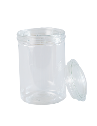 E-Z Mix 10016 E-Z View Clear Plastic Cans - 473mL