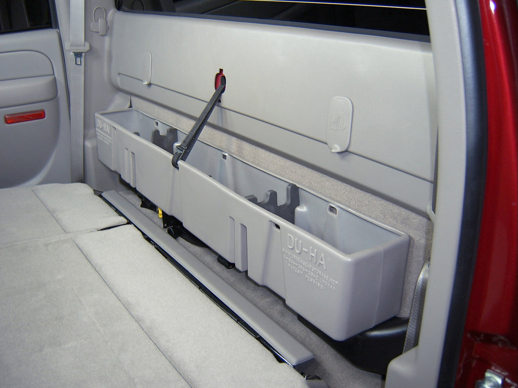 DU-HA 10023 DÜHA 10023 Under Seat Storage / Gun Case - Black for Select Chevrolet Silverado 1500, Chevrolet Silverado Classic, GMC Sierra 1500, GMC Sierra Classic