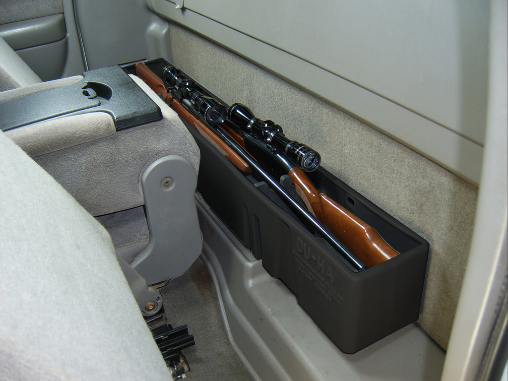 DU-HA 10026 DÜHA 10026 Behind-the-Seat Storage / Gun Case - Black for Select Chevrolet Silverado 1500, Chevrolet Silverado Classic, Chevrolet Silverado 2500, Chevrolet Silverado HD, Chevrolet Silverado HD Classic, Chevrolet Silverado 3500, Chevrolet