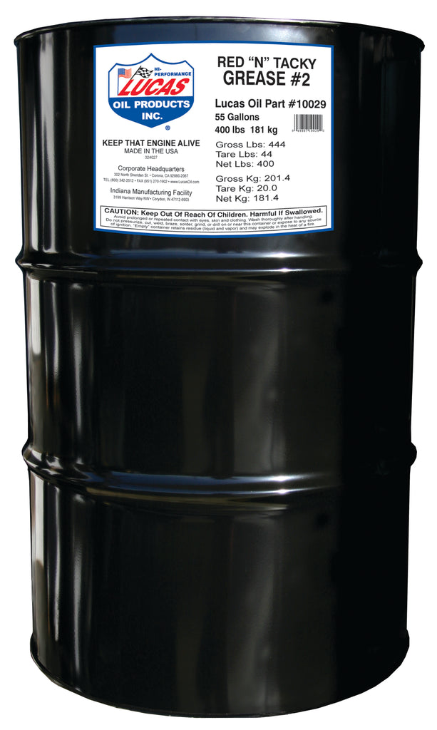 Lucas Oil Products 10029 Red "N" Tacky Grease NLGI#2