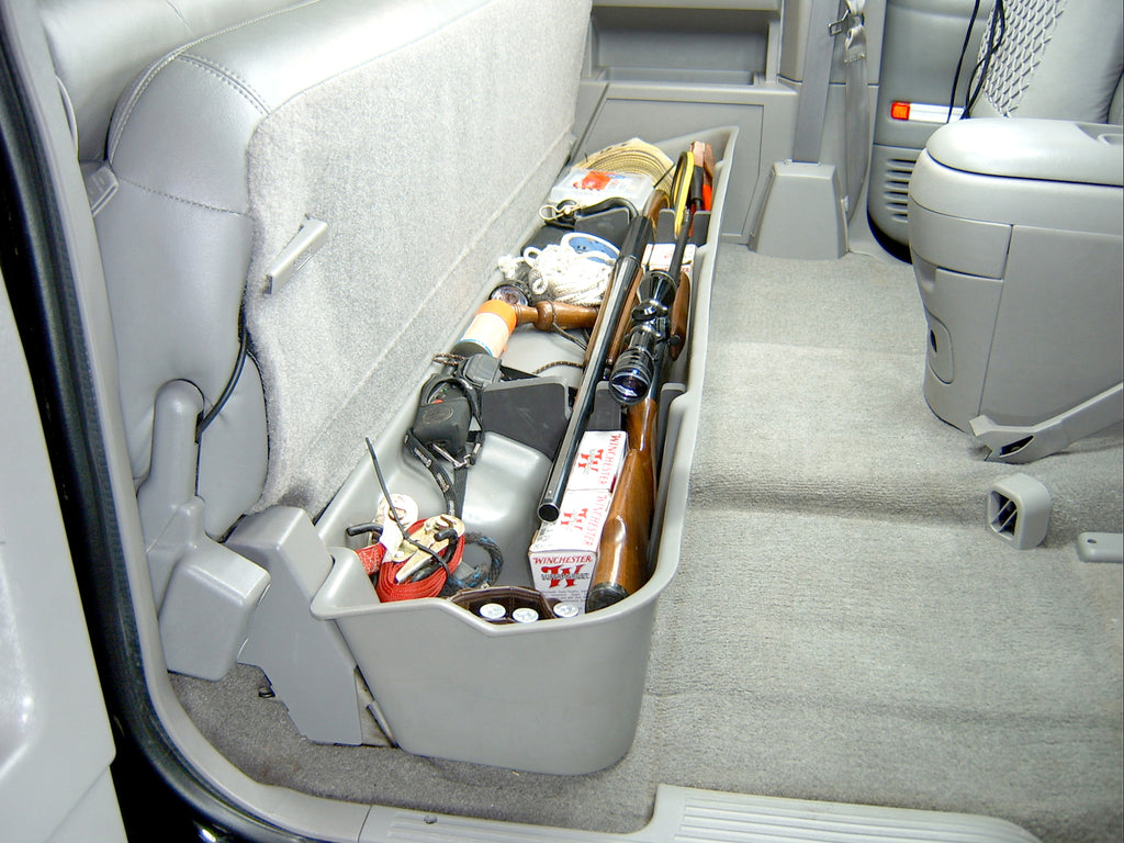 DU-HA 10037 DÜHA 10037 Underseat Storage / Gun Case - Black for Select Chevrolet C1500, Chevrolet C2500, Chevrolet C3500, Chevrolet K1500, Chevrolet K2500, Chevrolet K3500, GMC C1500, GMC C2500, GMC C3500, GMC K1500, GMC K2500, GMC K3500