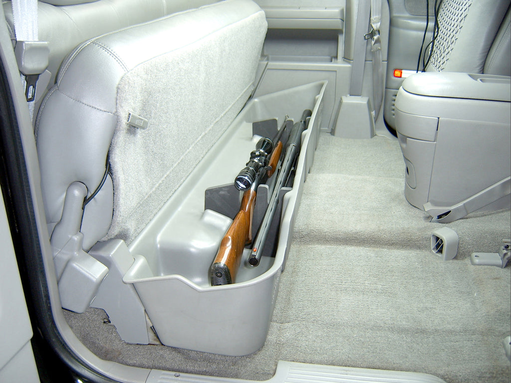 DU-HA 10037 DÜHA 10037 Underseat Storage / Gun Case - Black for Select Chevrolet C1500, Chevrolet C2500, Chevrolet C3500, Chevrolet K1500, Chevrolet K2500, Chevrolet K3500, GMC C1500, GMC C2500, GMC C3500, GMC K1500, GMC K2500, GMC K3500