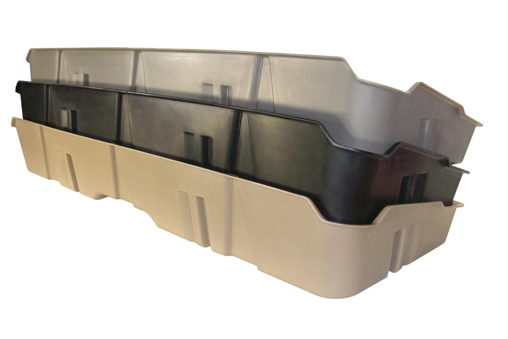 DU-HA 10044 DÜHA 10044 Underseat Storage / Gun Case - Tan for Select Chevrolet Silverado 1500, Chevrolet Silverado 2500, Chevrolet Silverado HD, Chevrolet Silverado HD, GMC Sierra, GMC Sierra 1500, GMC Sierra HD, GMC Sierra HD