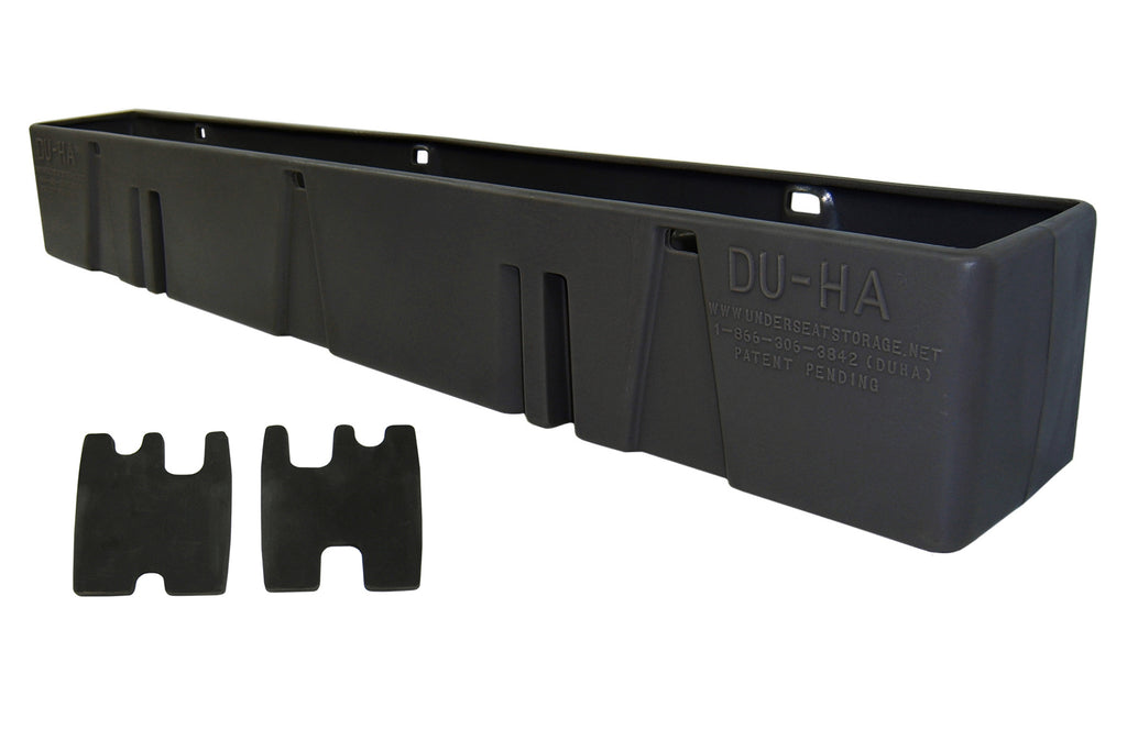 DU-HA 10058 DÜHA 10058 Behind-the-Seat Storage / Gun Case - Black for Select Chevrolet Silverado 1500, Chevrolet Silverado 2500, Chevrolet Silverado HD, Chevrolet Silverado 3500, Chevrolet Silverado HD, GMC Sierra, GMC Sierra 1500, GMC Sierra HD, GMC