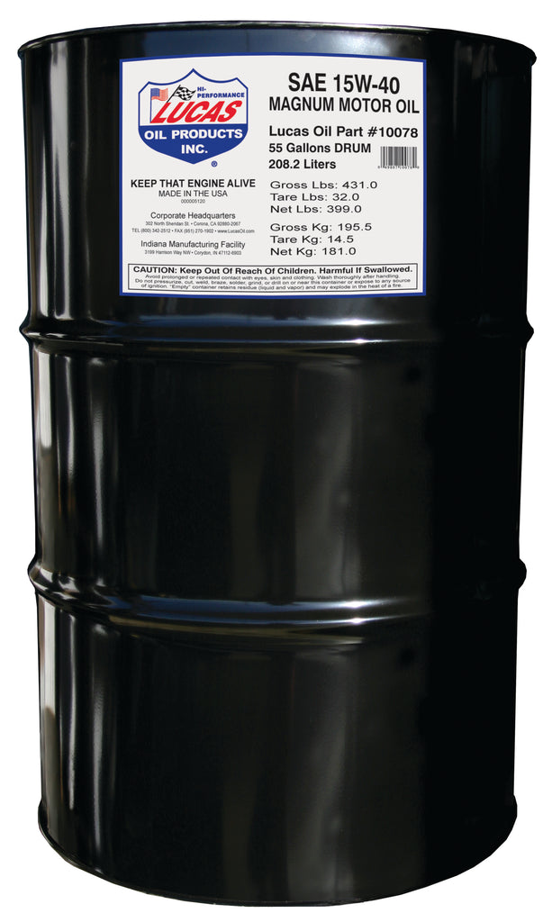 Lucas Oil Products 10078 SAE 15W-40 Magnum Motor Oil