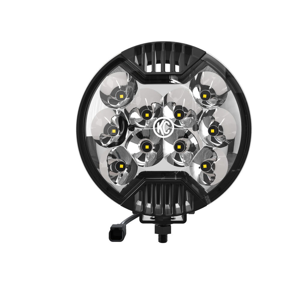 KC HiLiTES 100 KC SLIMLITE LED 6in Spot 2-Light System Universal