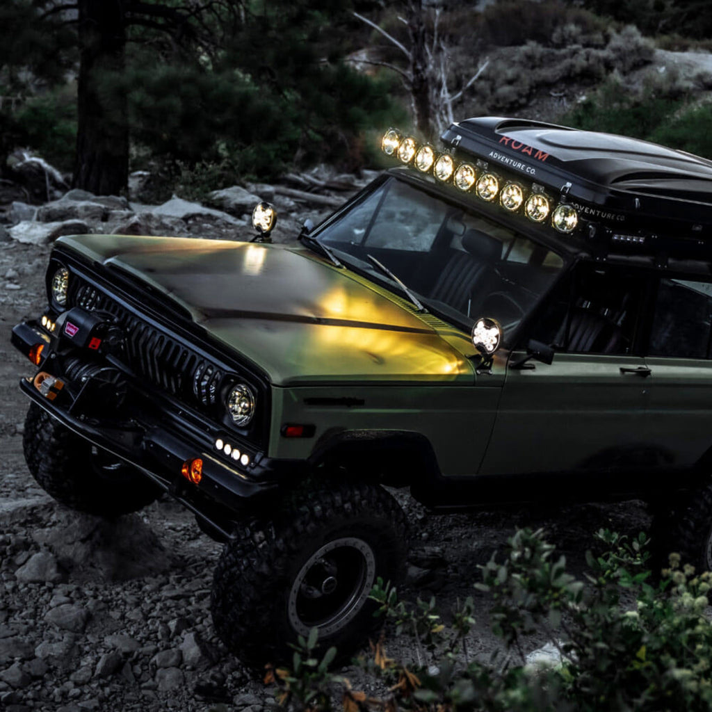 KC HiLiTES 100 KC SLIMLITE LED 6in Spot 2-Light System Universal