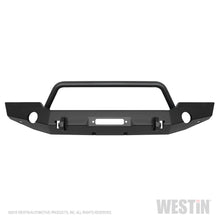 Load image into Gallery viewer, ~(101-Lbs.-76X21x15)~-Wj2-Full-Width-Front-Bumper-WBull-Bar-Textured-Black-Wrangler-Jl-2018-2019