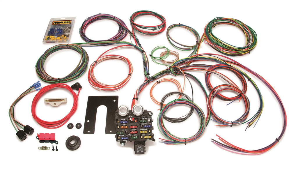 Painless Wiring 10105 22 Circuit Classic Customizable Harness for Select Jeep CJ3, Jeep CJ5, Jeep CJ5A, Jeep Willys