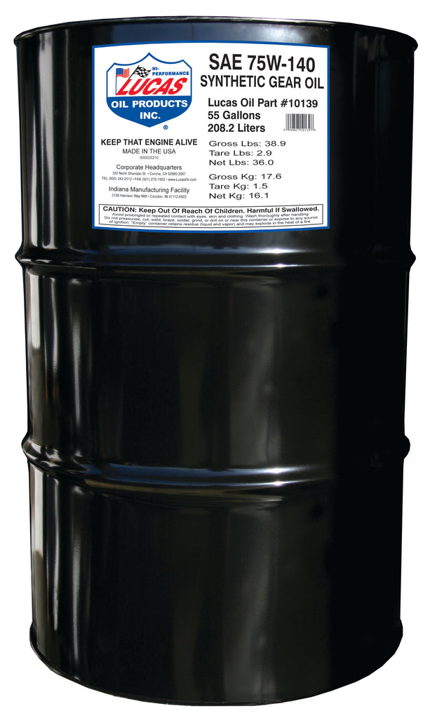 Lucas Oil Products 10139 Synthetic SAE 75W-140 Trans & Diff Lube