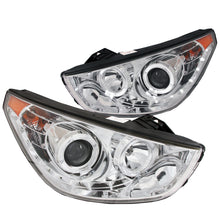 Load image into Gallery viewer, 1014-Tucson-Projector-W2-Halos-Chrome-Clear-Headlights