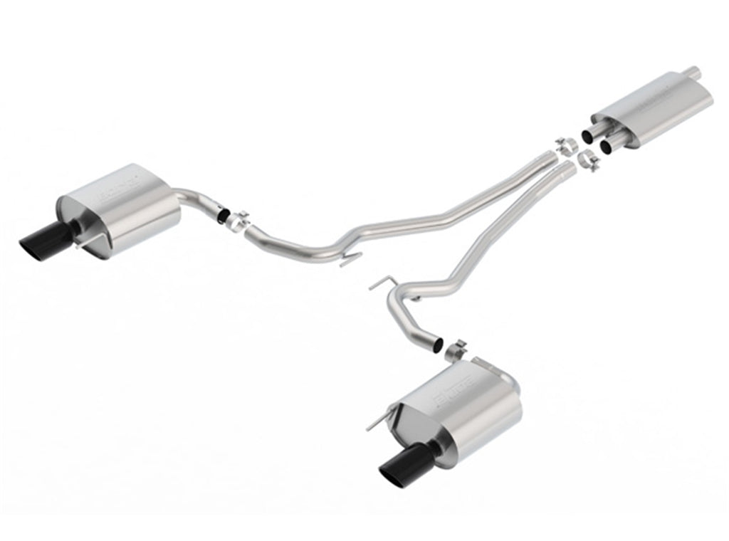 Borla 1014039BC Cat-Back Exhaust System - EC-Type - Touring for Select Ford Mustang