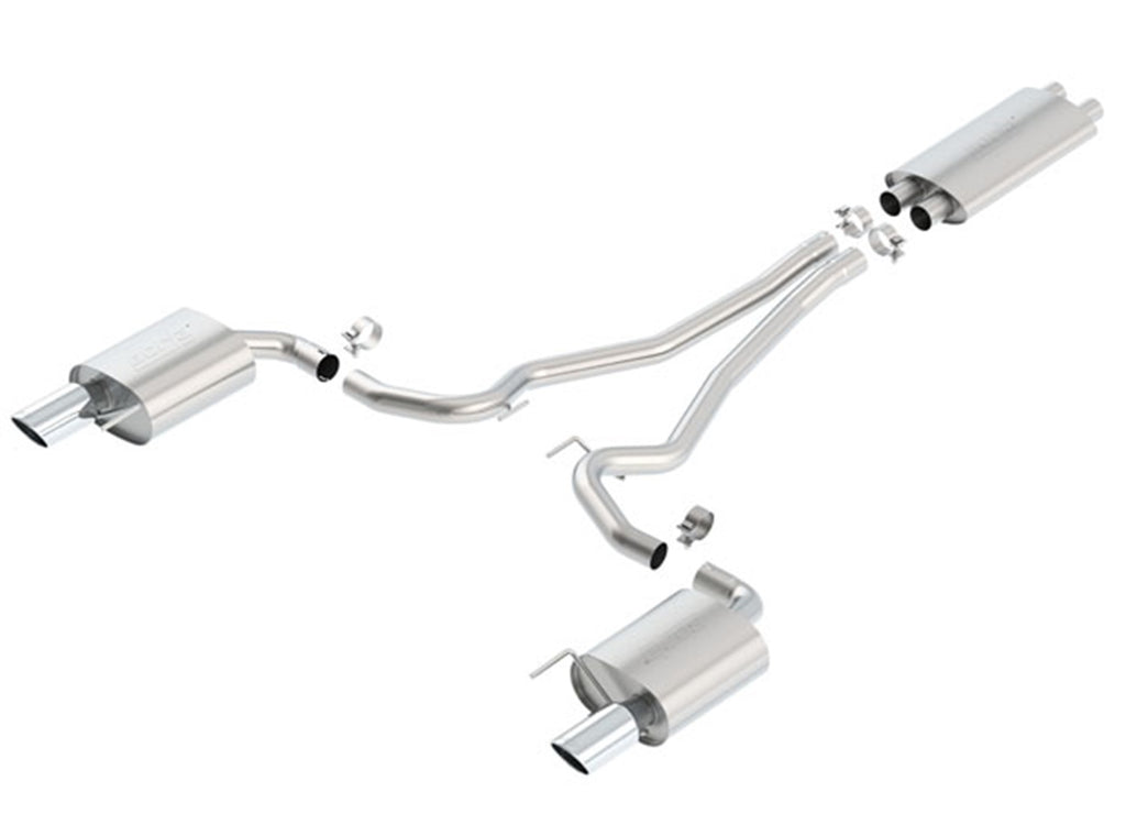 Borla 1014040 Cat-Back Exhaust System - EC-Type - Touring for Select Ford Mustang