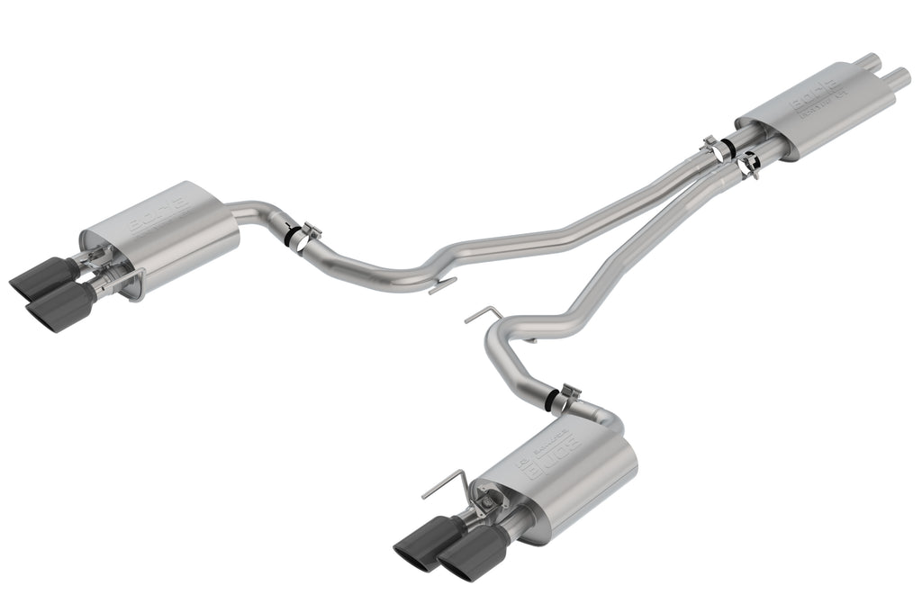 Borla 1014045BC Cat-Back Exhaust System - EC-Type - Touring for Select Ford Mustang