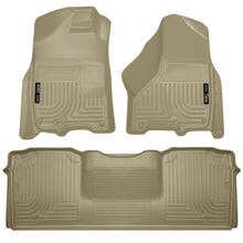 Load image into Gallery viewer, 1015-Ram-25003500-Mega-Cab-Weatherbeater-Front2Nd-Seat-Floor-Liners-W1-Or-2-Hooks-Tan