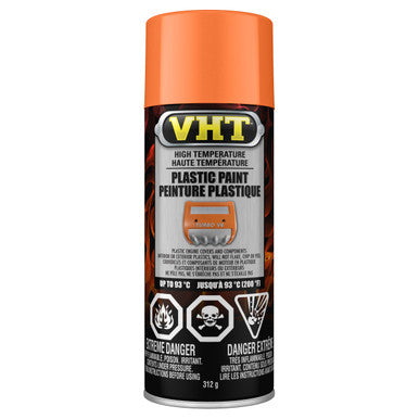VHT Paint CSP823 High Temperature Plastic Paint, Gloss, Orange - 312g