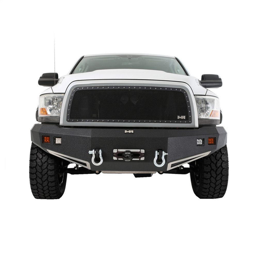 1018-Ram-25003500Hd-M1-Truck-Winch-Mount-Front-Bumper-WDring-Mounts--Light-Kit;-Black