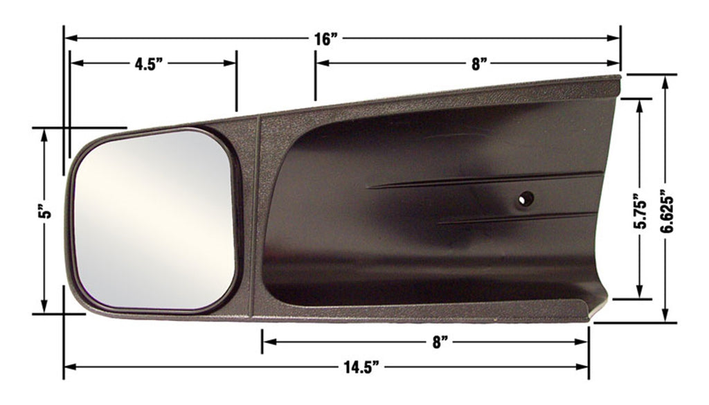 Cipa USA 10201 Custom Towing Mirror for Select Cadillac Escalade, Chevrolet Astro, Chevrolet C1500, Chevrolet C1500 Suburban, Chevrolet C2500, Chevrolet C2500 Suburban, Chevrolet C3500, Chevrolet C60 Kodiak, Chevrolet C6500 Kodiak, Chevrolet C70 Kodiak,