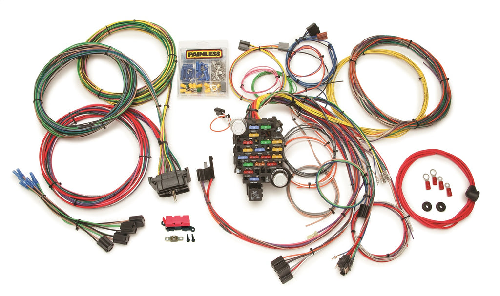 Painless Wiring 10206 28 Circuit Classic-Plus Customizable Chassis Harness for Select Chevrolet C10 Pickup, Chevrolet C20 Pickup, Chevrolet C30 Pickup, Chevrolet K10 Pickup, Chevrolet K20 Pickup, Chevrolet K30 Pickup, Chevrolet Luv Pickup, GMC C15/C1500