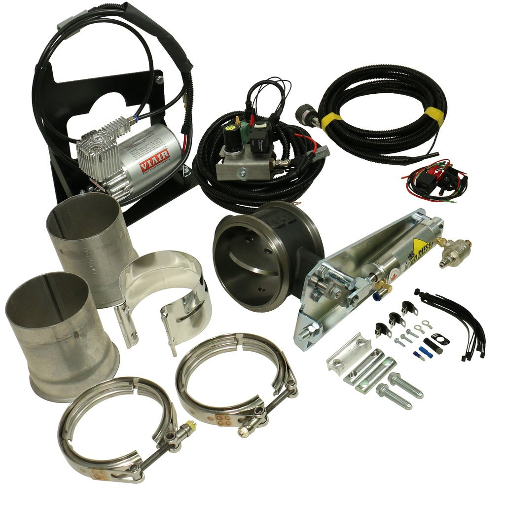 BD Diesel 1027330 Exhaust Brake - 2006-2007 Dodge Air/Remote 4in for Select Dodge Ram 2500, Dodge Ram